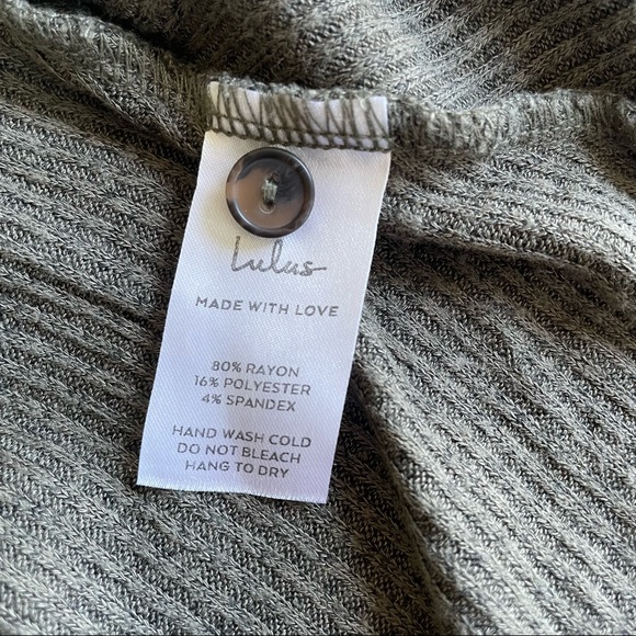 Sweet Comfort Olive Green Button-Front Dress - Picture 4 of 6